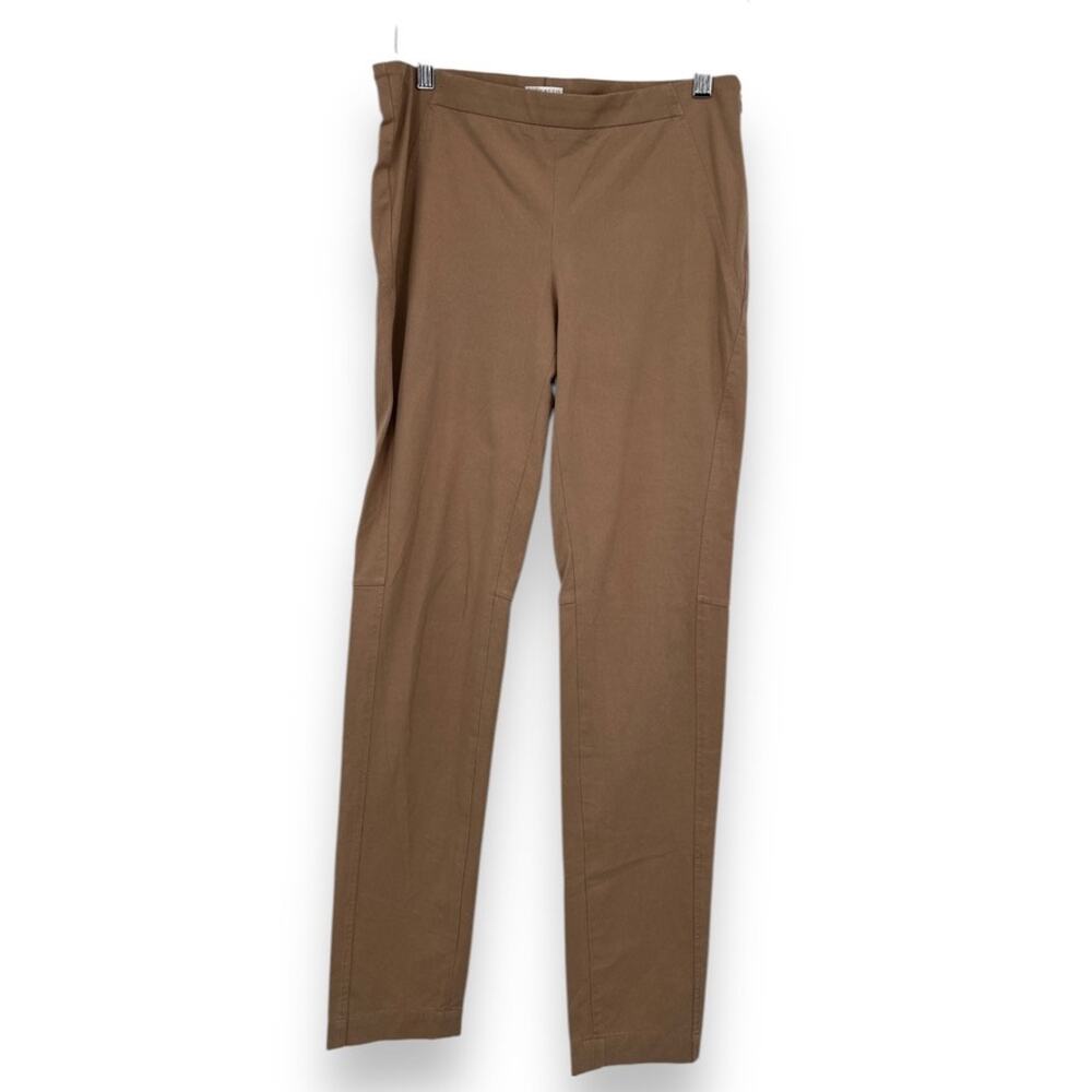 Brunello Cuccinelli Taupe Ankle Length Straigh Leg Pants with side Zip Women's 6